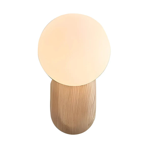Luminária Arandela Moderna Minimalista Rústica Madeira Globo Bola Vidro Voltti - ORNE™ — decor studio