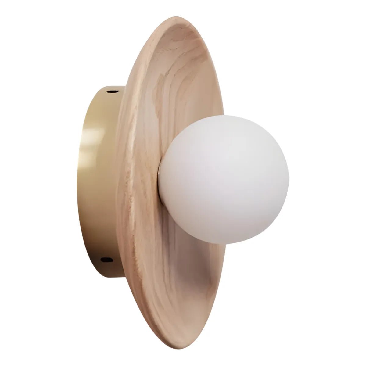 Luminária Arandela Moderna Minimalista Rústica Madeira Vidro Astrid - ORNE™ — decor studio