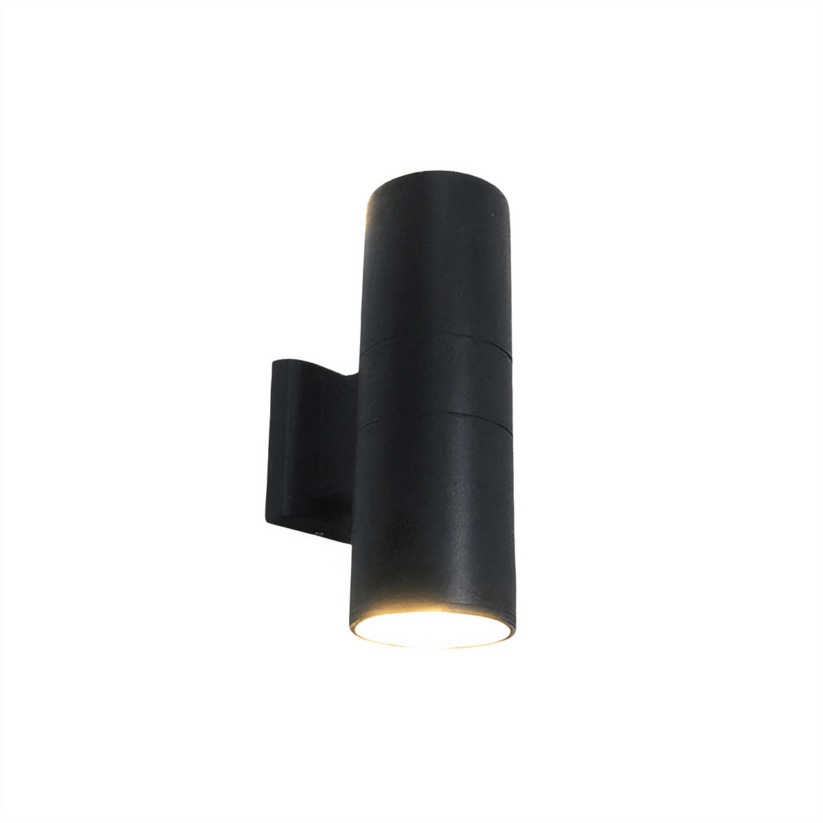 Luminária Arandela Moderna Tubo LED Duplo Externo IP65 Tube - Preto / 6W / Branco Quente (3000K)