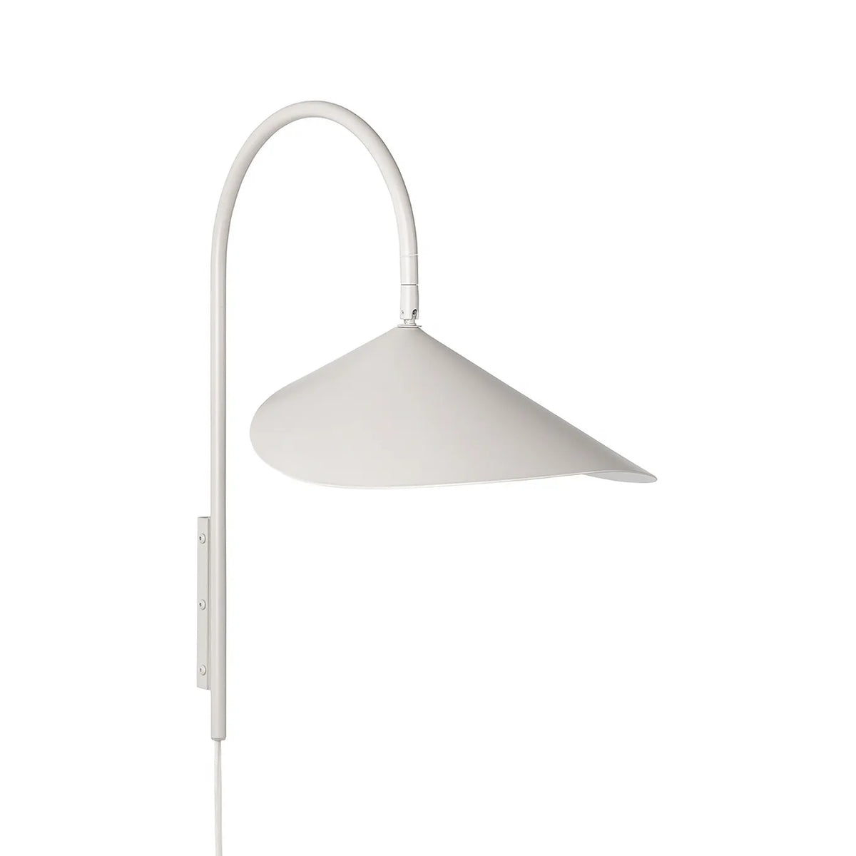 Luminária Arandela Moderno Minimalista Articulada Petal - Branco / 47cm / Sem plugue