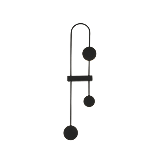 Luminária Arandela Moderno Minimalista Metal LED Klue - Preto / Esquerdo / Branco Quente (3000K)