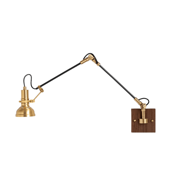 Luminária Arandela Retrô Minimalista Industrial Articulada Woodly - ORNE™ — decor studio