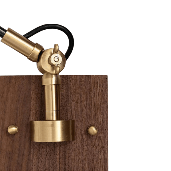 Luminária Arandela Retrô Minimalista Industrial Articulada Woodly - ORNE™ — decor studio