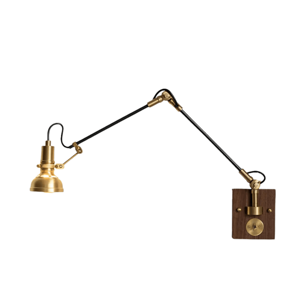 Luminária Arandela Retrô Minimalista Industrial Articulada Woodly - ORNE™ — decor studio