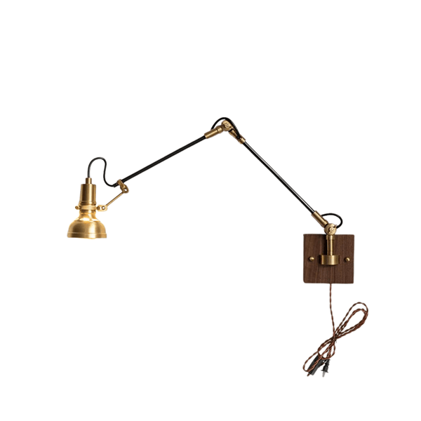 Luminária Arandela Retrô Minimalista Industrial Articulada Woodly - ORNE™ — decor studio