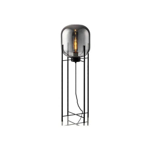 Luminária de Chão Moderna Minimalista Vidro Fumê Jang - ORNE™ — decor studio