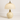 Luminária De Mesa Abajur Minimalista Vidro Cerâmica Melusi - Creme / Ø20x29cm - ORNE™