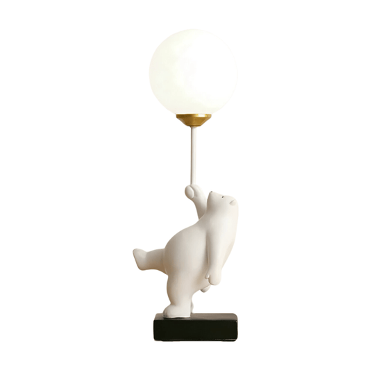 Luminária de Mesa Abajur Moderna Infantil Resina Globo Bear - ORNE™ — decor studio