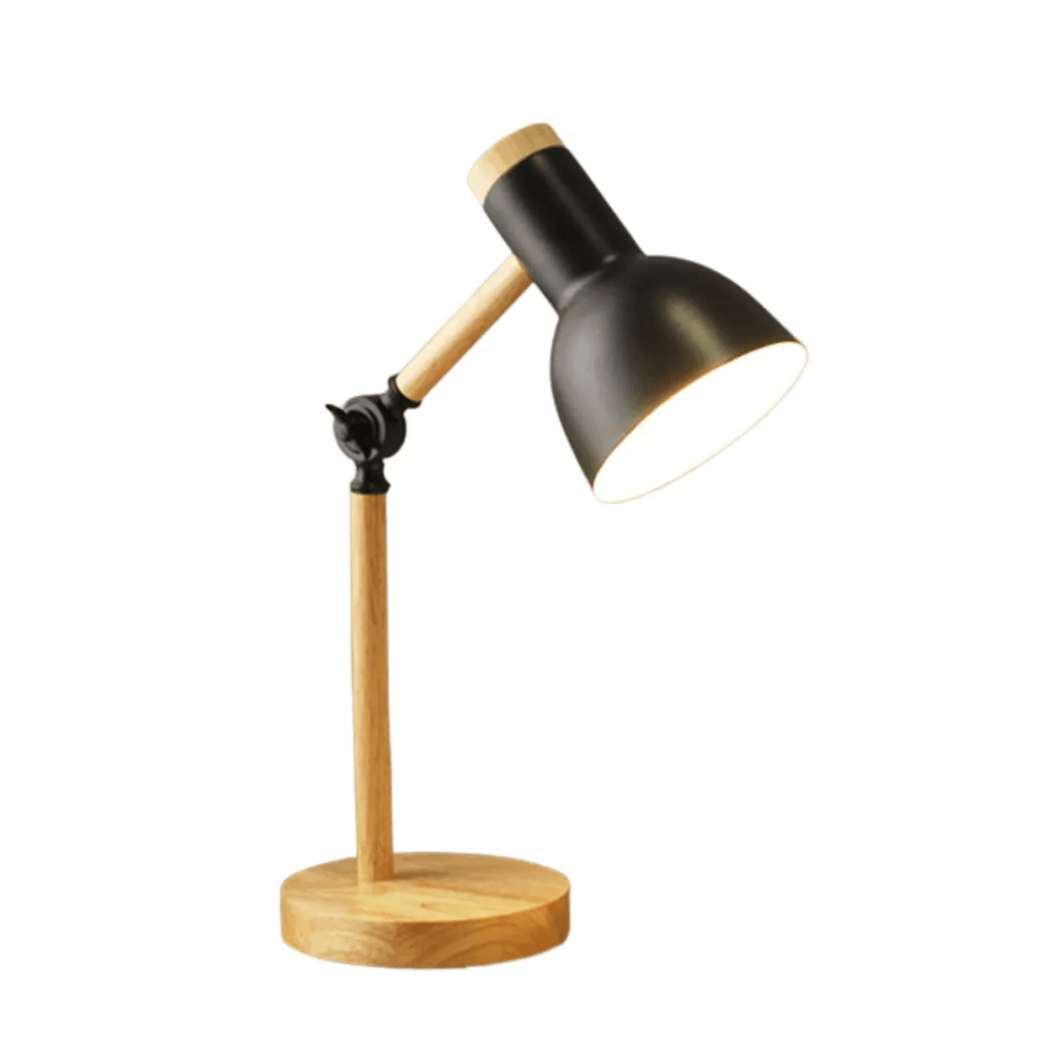 Luminária de Mesa Abajur Moderna Leitura Articulada Metal Madeira Puppy - ORNE™ — decor studio