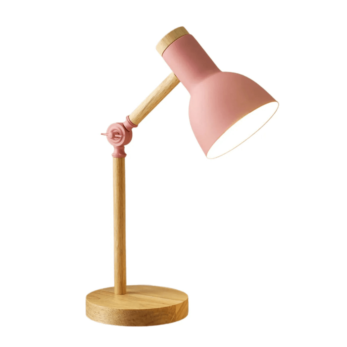 Luminária de Mesa Abajur Moderna Leitura Articulada Metal Madeira Puppy - ORNE™ — decor studio