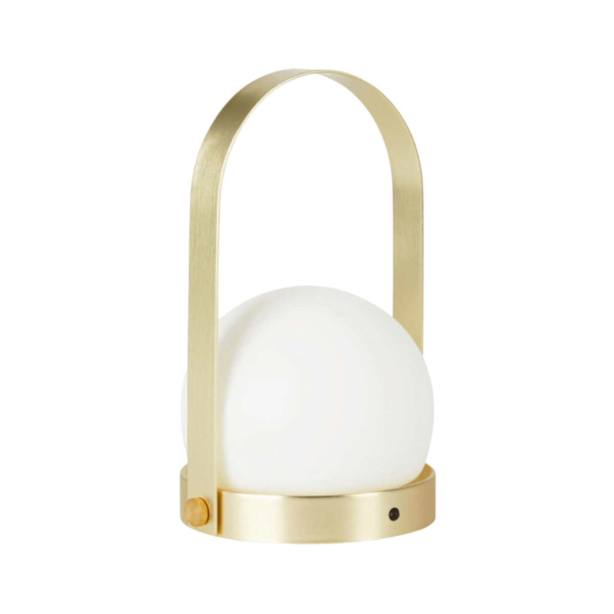 Luminária de Mesa Abajur Moderna Minimalista Globo de Vidro Solix - Dourado