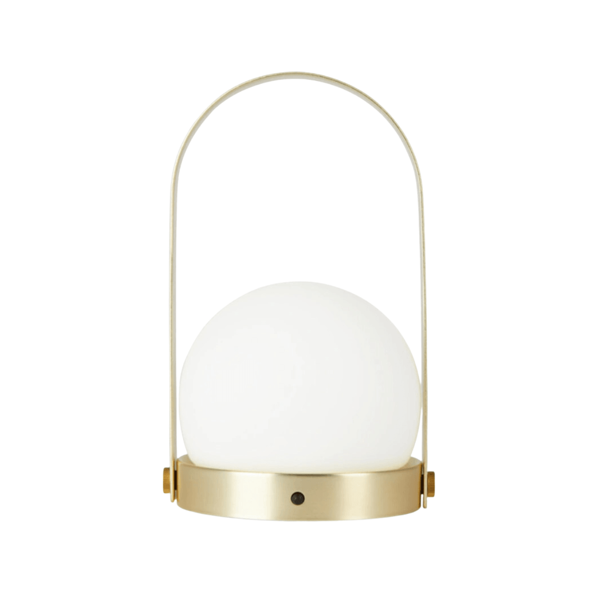 Luminária de Mesa Abajur Moderna Minimalista Globo de Vidro Solix - Dourado