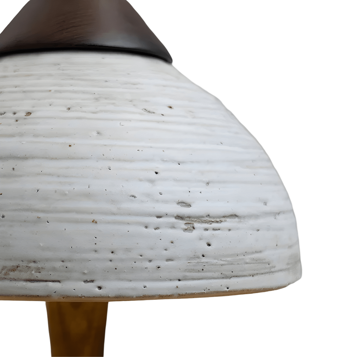 Luminária de Mesa Abajur Moderna Minimalista LED Cerâmica Madeira Ollie - ORNE™ — decor studio