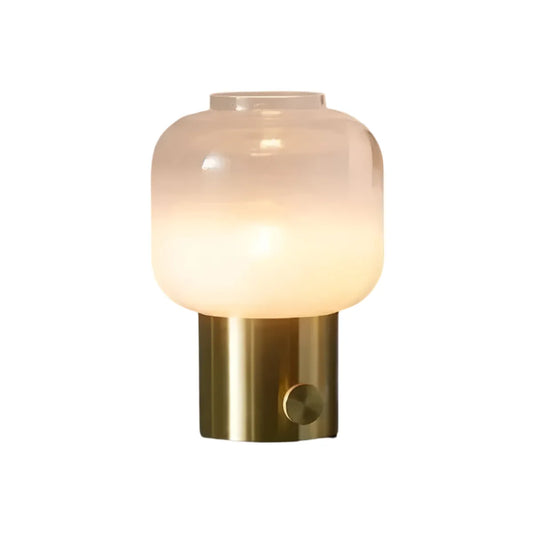 Luminária de Mesa Abajur Moderna Minimalista LED Metal Floxis - Dourado