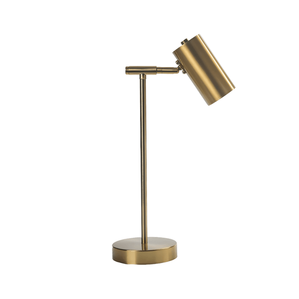 Luminária de Mesa Abajur Moderna Minimalista LED Metal Gold Lux - ORNE™ — decor studio