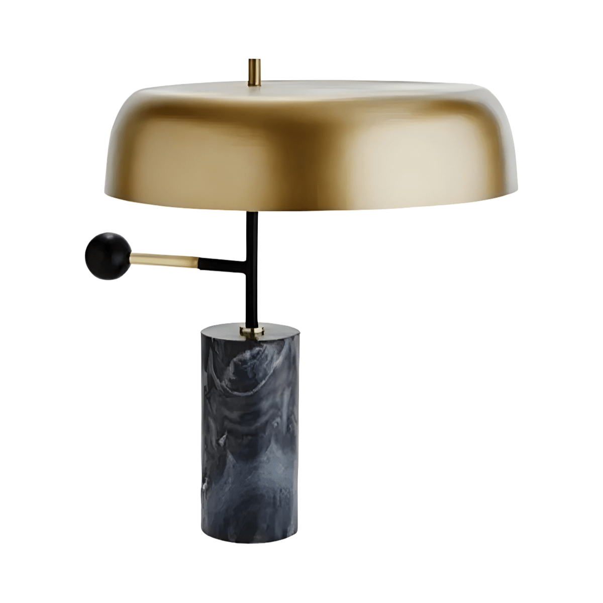 Luminária de Mesa Abajur Moderna Minimalista LED Metal Mármore Fontelle - ORNE™ — decor studio