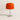 Luminária de Mesa Abajur Moderna Minimalista LED Metal Vidro Joy - Laranja / Branco Quente (3000K) - ORNE™