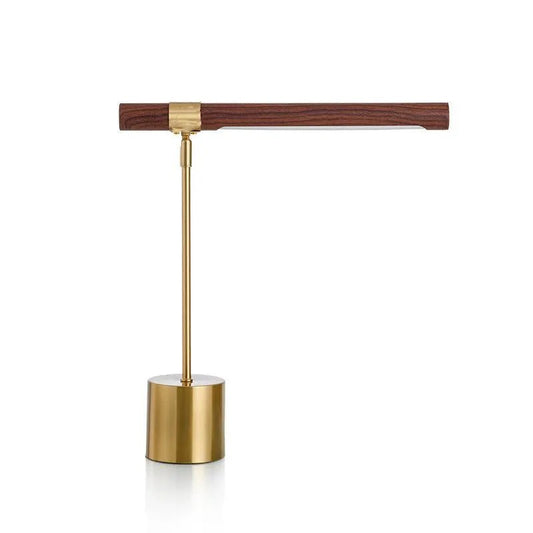 Luminária de Mesa Abajur Moderna Minimalista Madeira Metal Cigar - ORNE™ — decor studio
