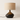 Luminária De Mesa Abajur Moderna Minimalista Resina Tecido Ucky - Preto / Ø28x40cm - ORNE™