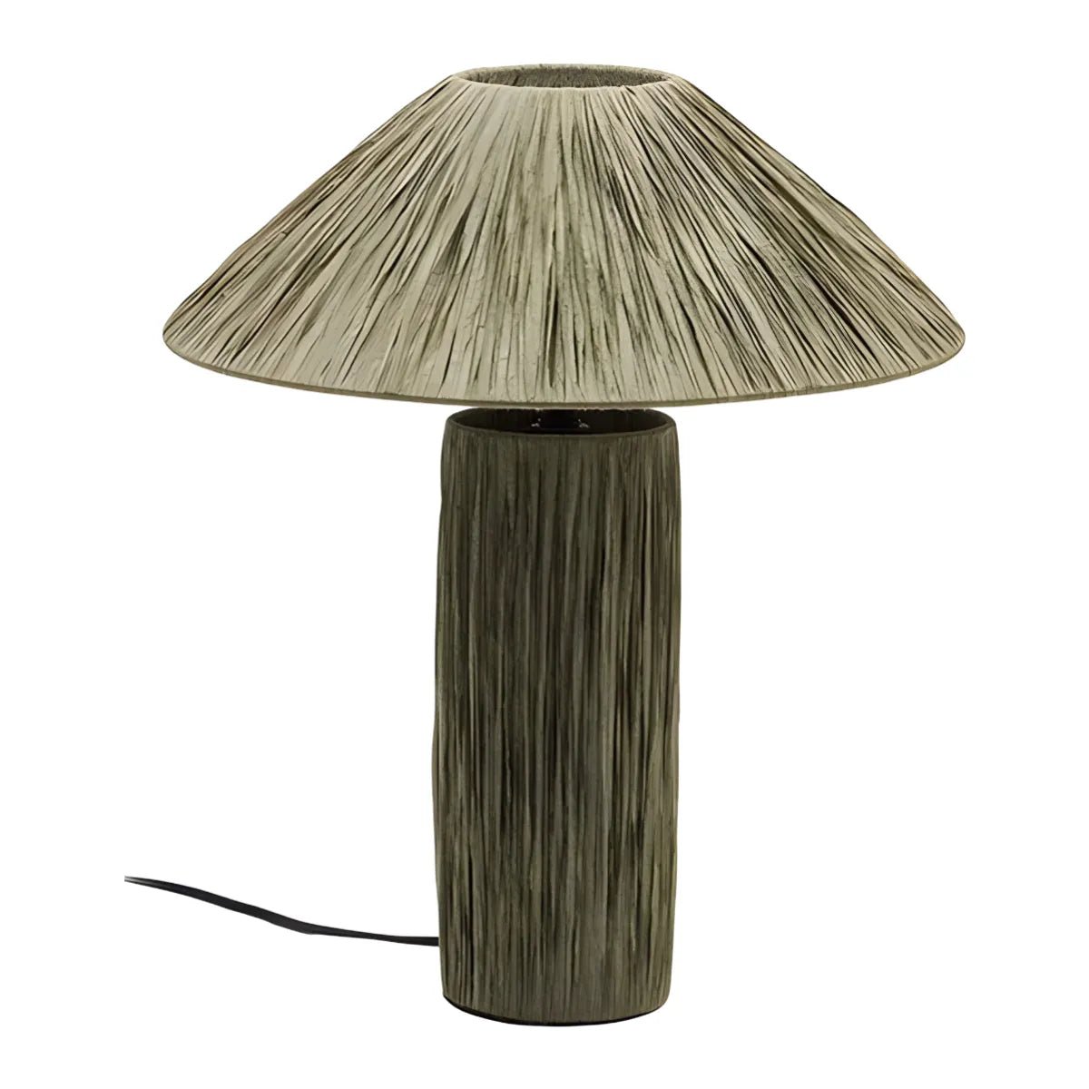 Luminária de Mesa Abajur Moderna Minimalista Rústica Palha Jolt - ORNE™ — decor studio