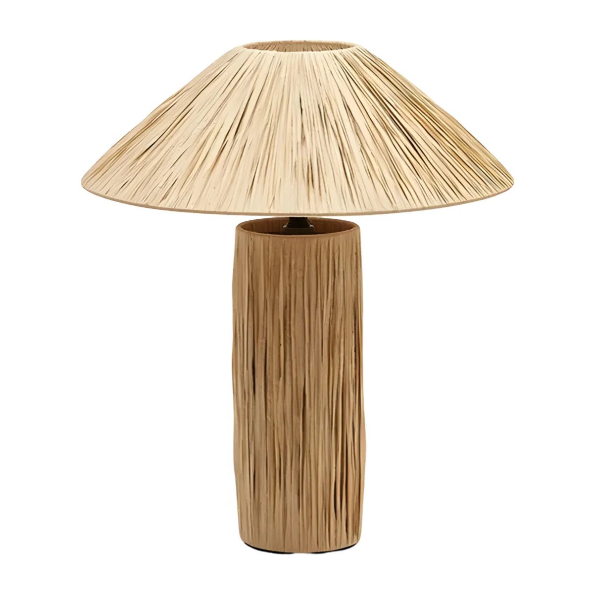Luminária de Mesa Abajur Moderna Minimalista Rústica Palha Jolt - ORNE™ — decor studio