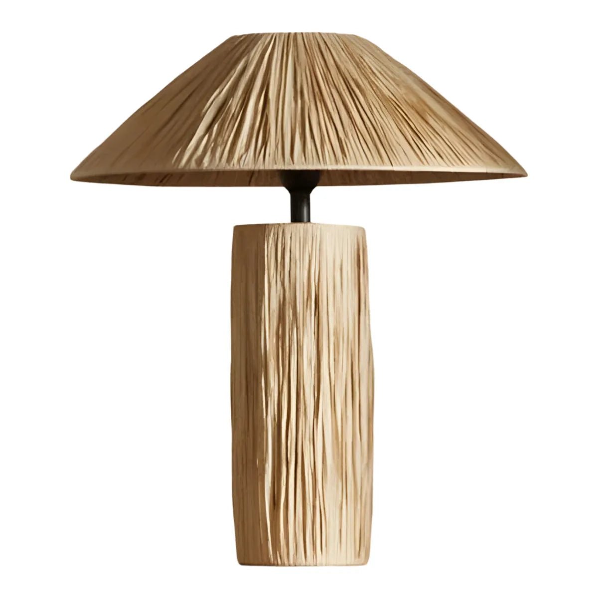 Luminária de Mesa Abajur Moderna Minimalista Rústica Palha Jolt - ORNE™ — decor studio