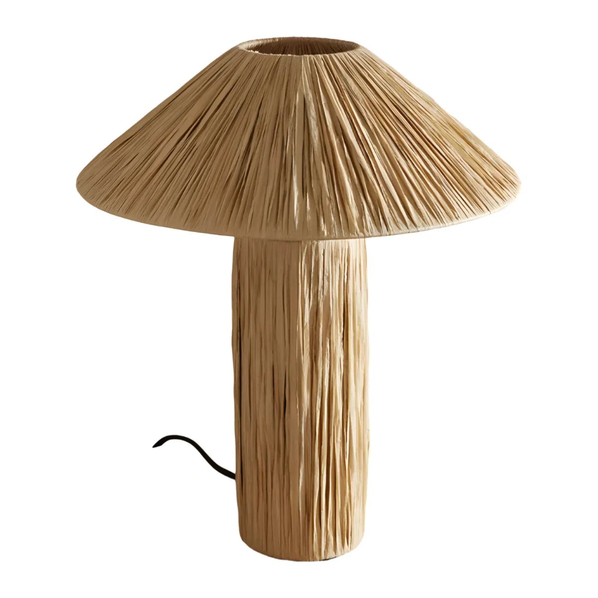Luminária de Mesa Abajur Moderna Minimalista Rústica Palha Jolt - ORNE™ — decor studio