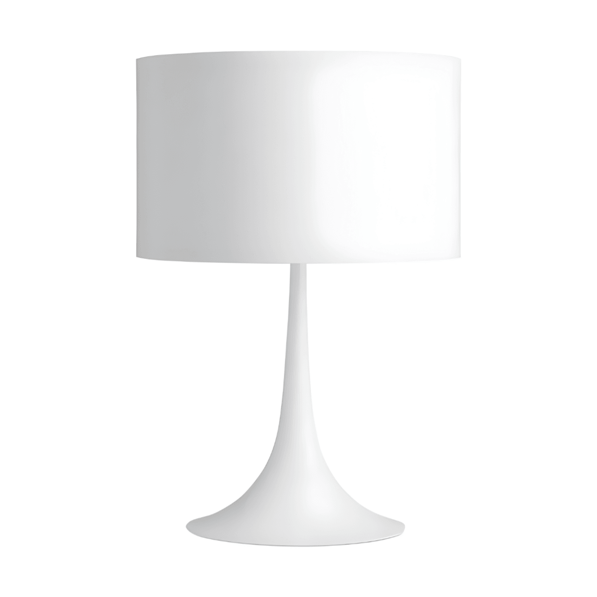 Luminária de Mesa Abajur Moderna Minimalista Spun - Ø25cm / Branco