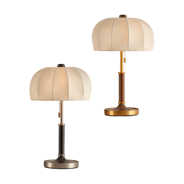 Luminária de Mesa Abajur Moderna Minimalista Tecido Metal Gott - ORNE™ — decor studio