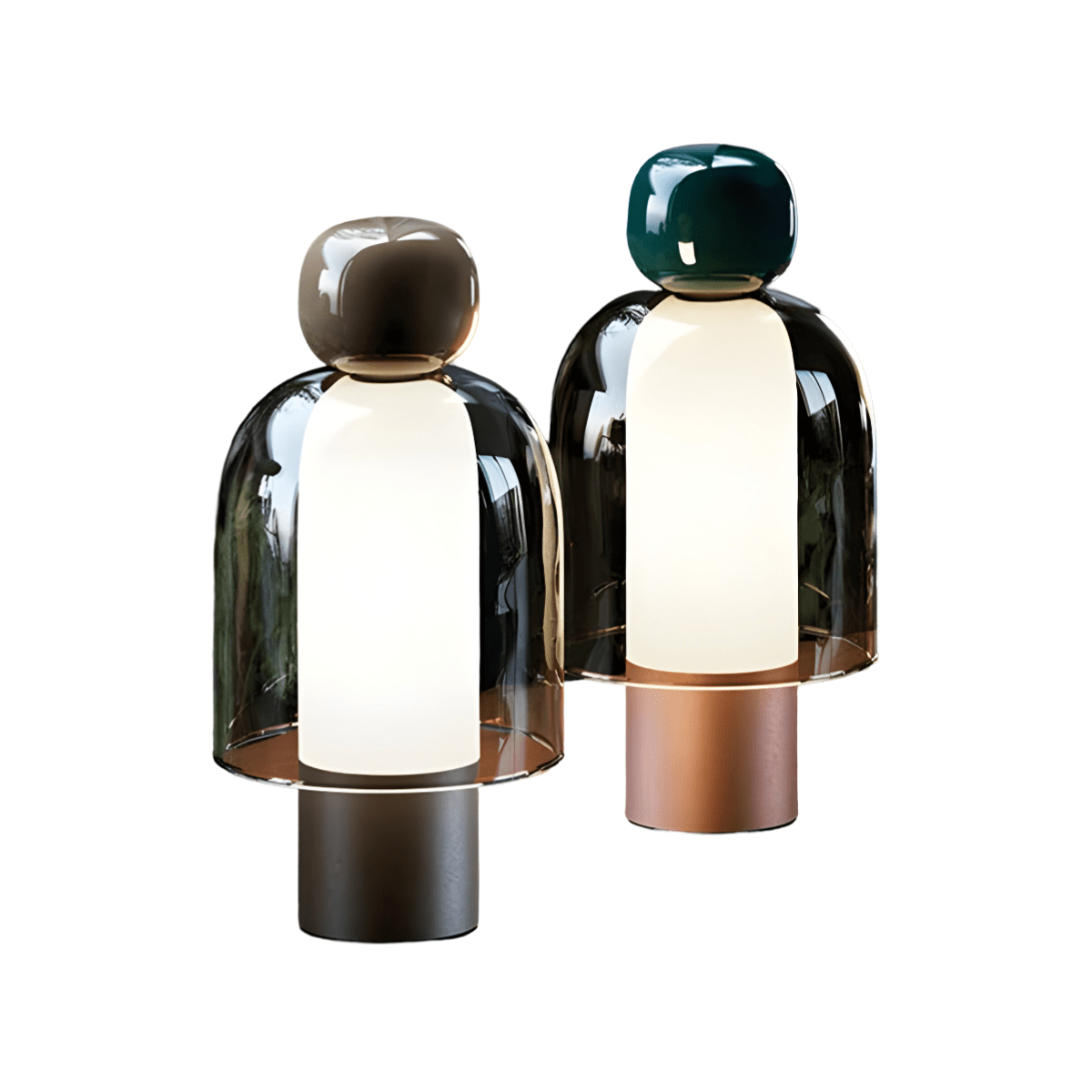 Luminária de Mesa Abajur Moderna Minimalista Vidro Hako Lumin - ORNE™ — decor studio