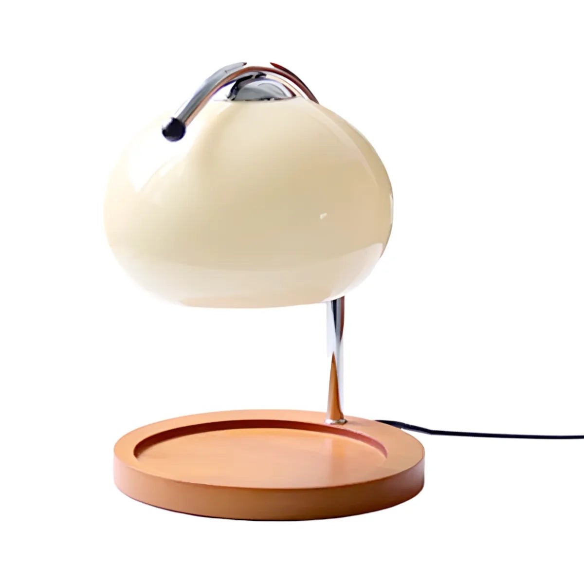 Luminária de Mesa Aquecedor Vela Moderna Minimalista Metal Vidro Madeira 220v - ORNE™ — decor studio