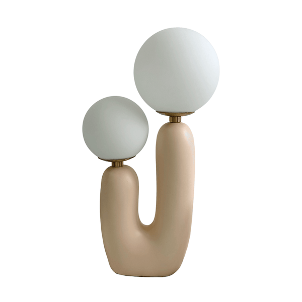 Luminária de Mesa Moderna Minimalista Globo Vidro Orgânica Paint - ORNE™ — decor studio