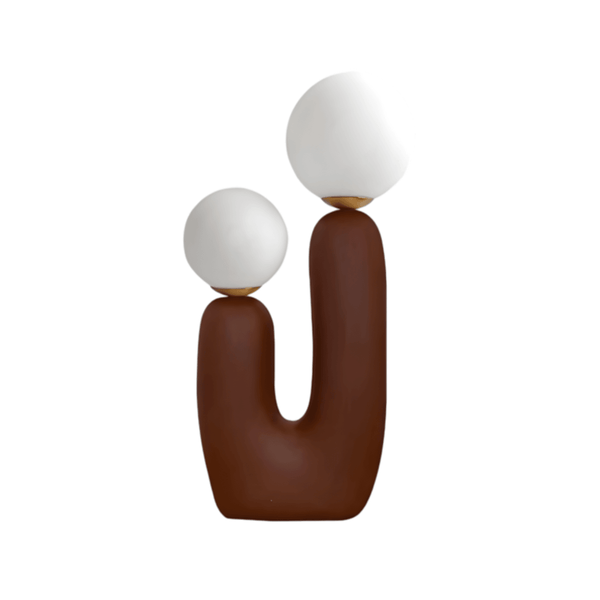 Luminária de Mesa Moderna Minimalista Globo Vidro Orgânica Paint - ORNE™ — decor studio