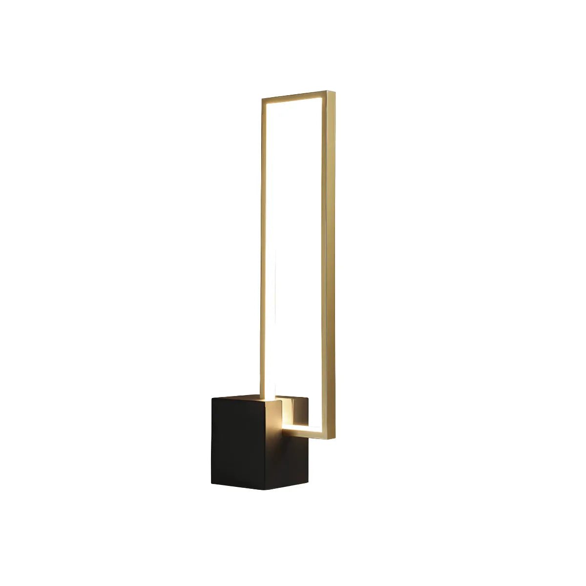 Luminária de Mesa Moderna Minimalista Linear LED Quadra - Dourado