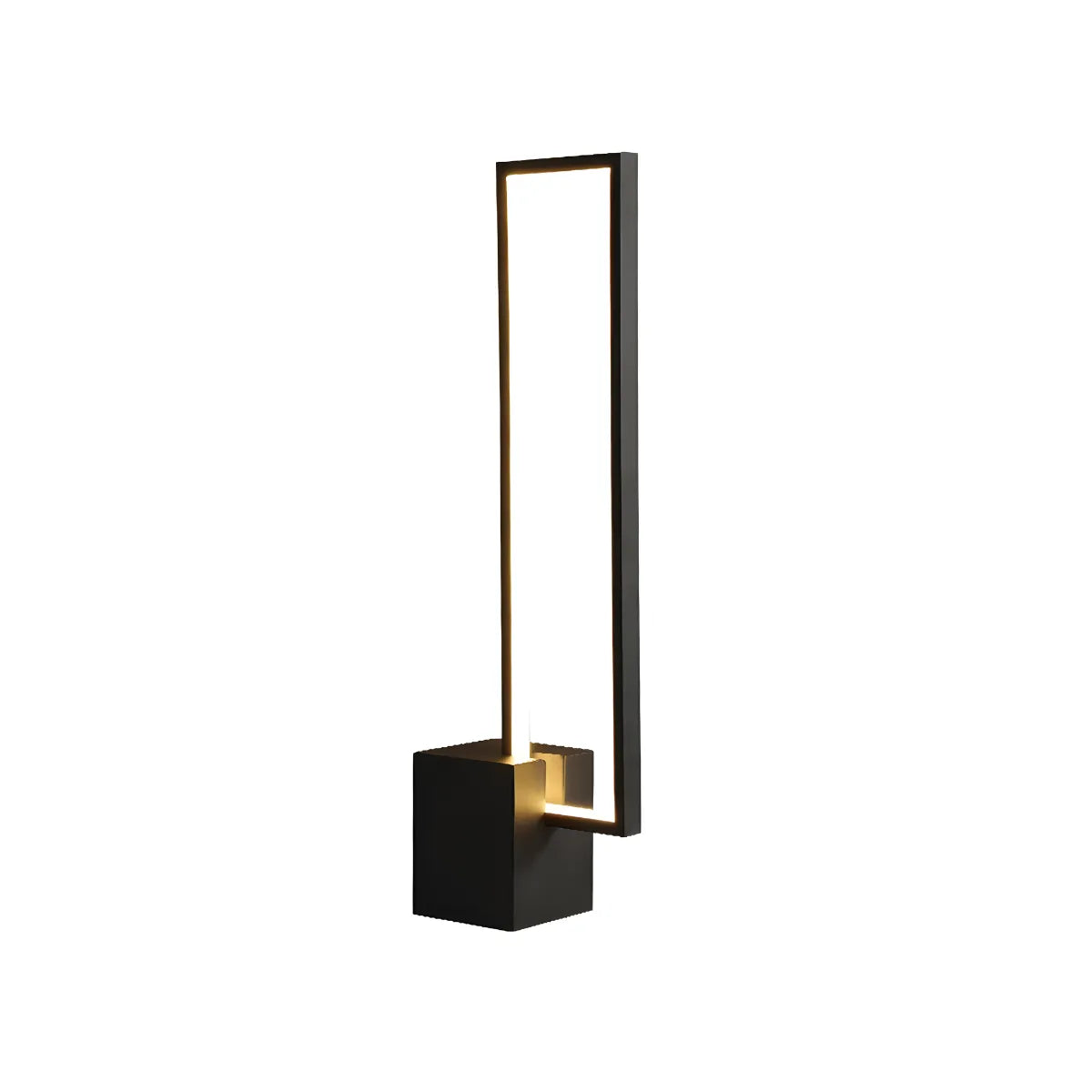 Luminária de Mesa Moderna Minimalista Linear LED Quadra - Preto