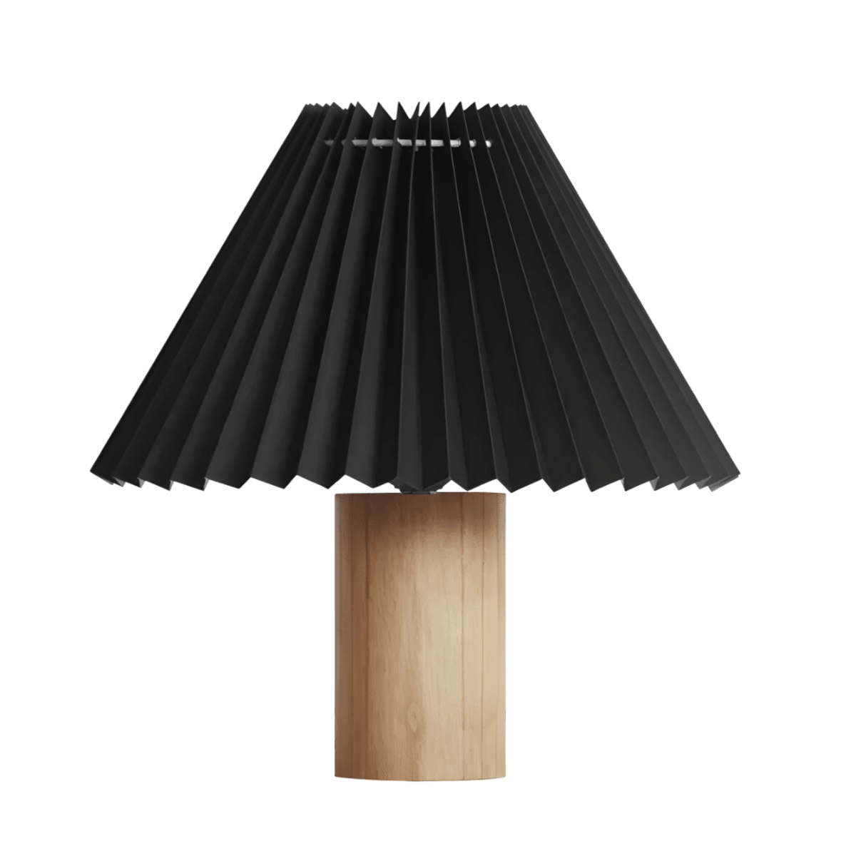 Luminária de Mesa Moderna Minimalista Madeira Zeals - G / Carvalho e Preto