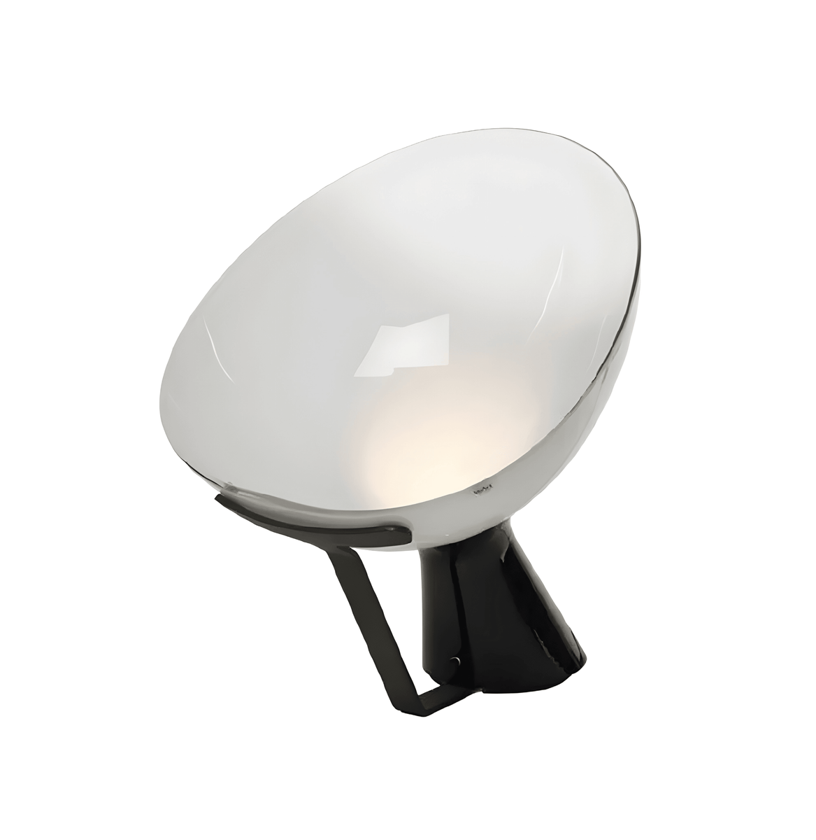 Luminária de Mesa Moderna Minimalista Metal Vidro Radar - Ø30x40cm