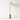 Luminária De Piso Moderna Minimalista Metal Tecido Oely - Ø70x160cm / Branco e Dourado / Alumínio - ORNE™