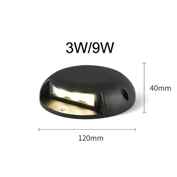 Luminária de Solo Externo Sobrepor LED 3000K IP68 Preto Bivolt Turtle - ORNE™ — decor studio