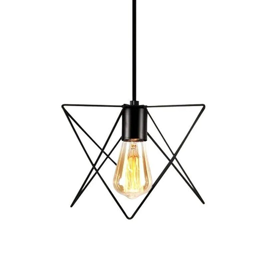 Luminária Pendente Industrial Vintage Retrô Cage - ORNE™ — decor studio