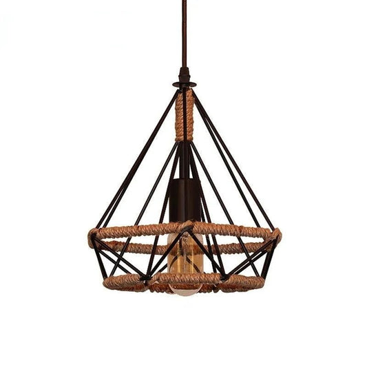 Luminária Pendente Industrial Vintage Retrô Rope - ORNE™ — decor studio