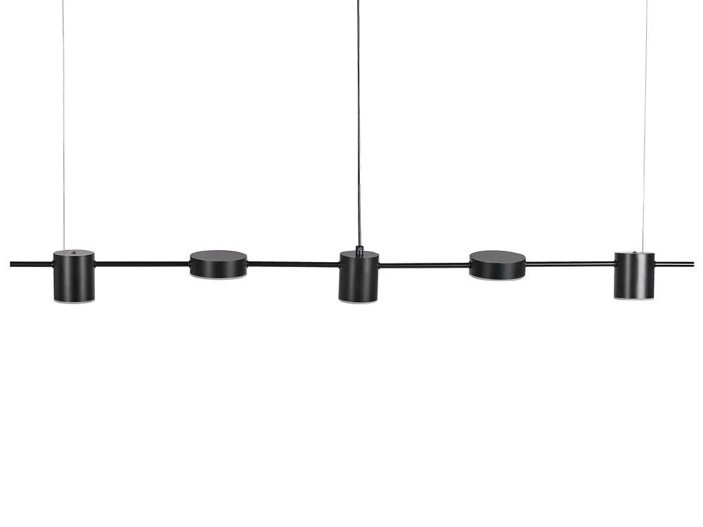 Luminária Pendente Minimalista Linear Retangular LED Tube - 125cm / Preto