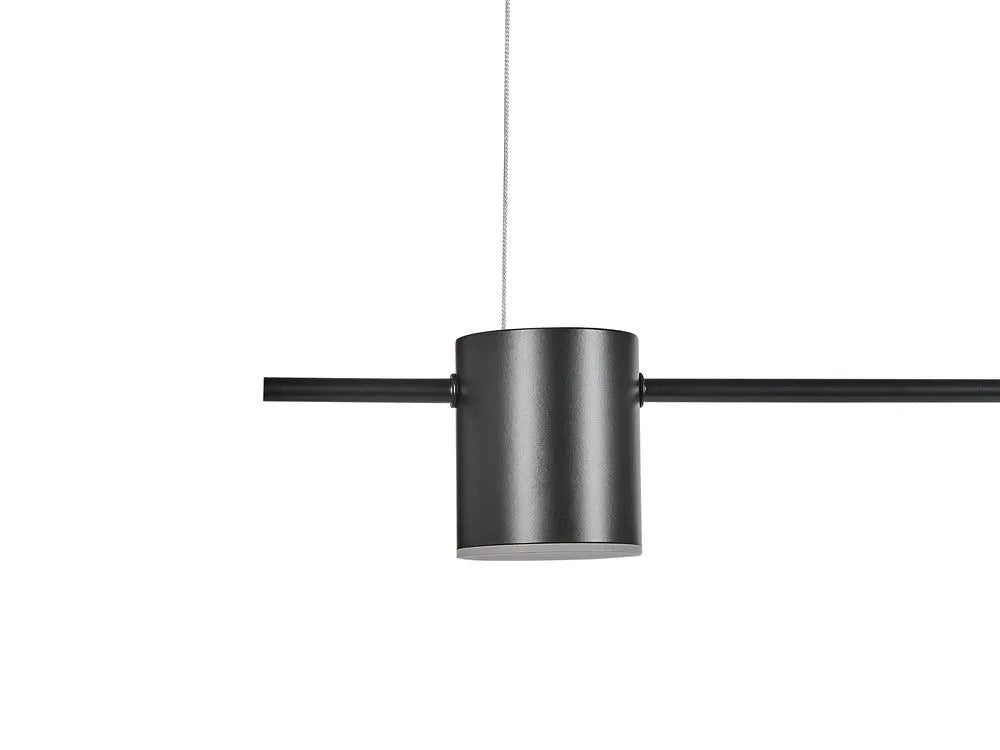 Luminária Pendente Minimalista Linear Retangular LED Tube - 75cm / Preto