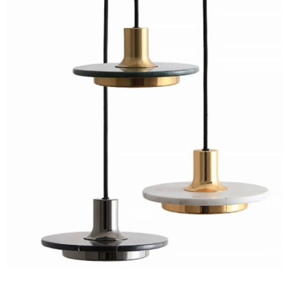 Luminária Pendente Minimalista Moderna Mármore Plate - ORNE™ — decor studio