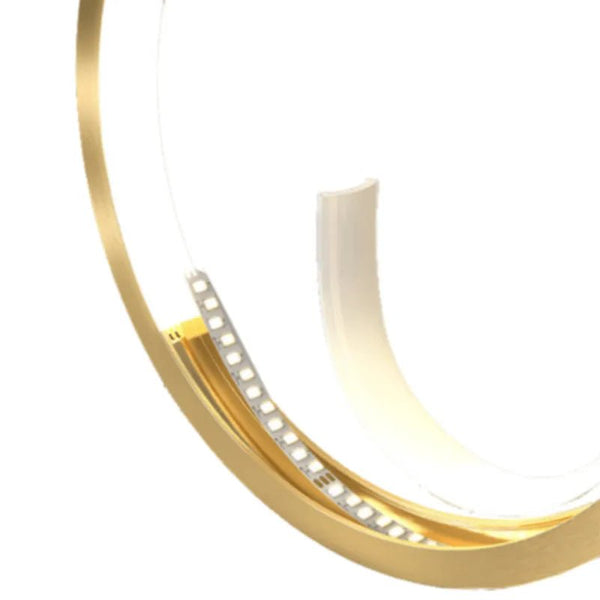 Luminária Pendente Minimalista Moderna Preto e Dourado Doom - ORNE™ — decor studio