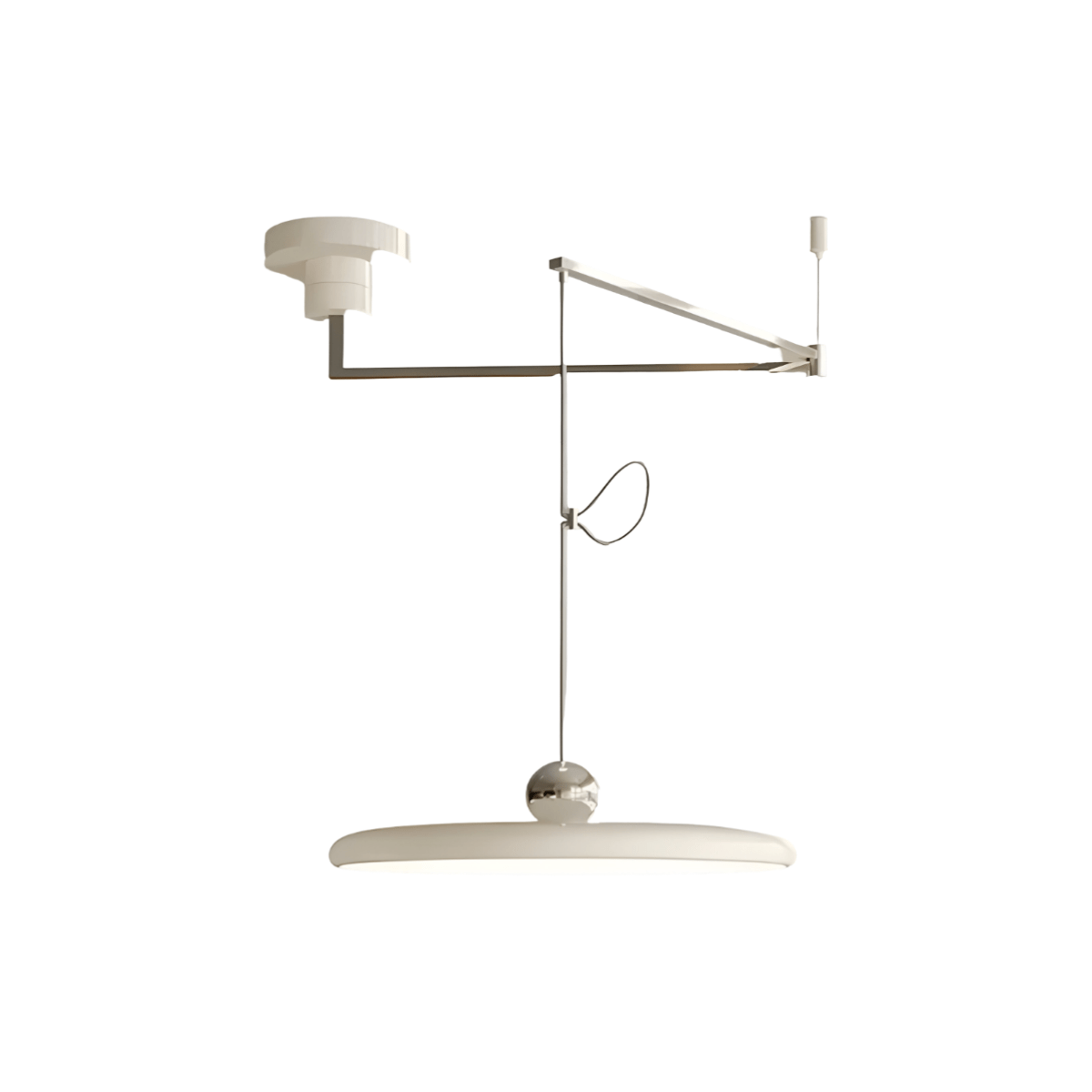 Luminária Pendente Moderna Minimalista Articulada LED Metal Acrílico Tauá - ORNE™ — decor studio