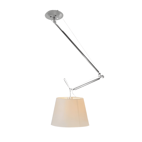 Luminária Pendente Moderna Minimalista Articulada Tecido Metal Jadore - ORNE™ — decor studio