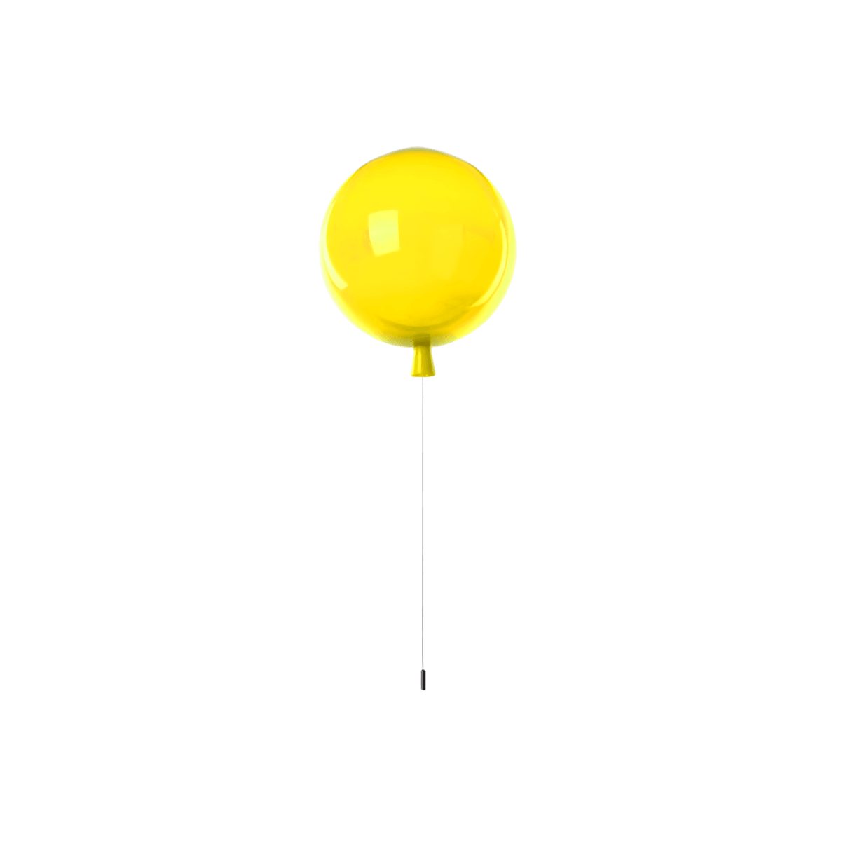 Luminária Pendente Moderna Minimalista Infantil Baloon - Brilho / Amarelo / Ø20cm