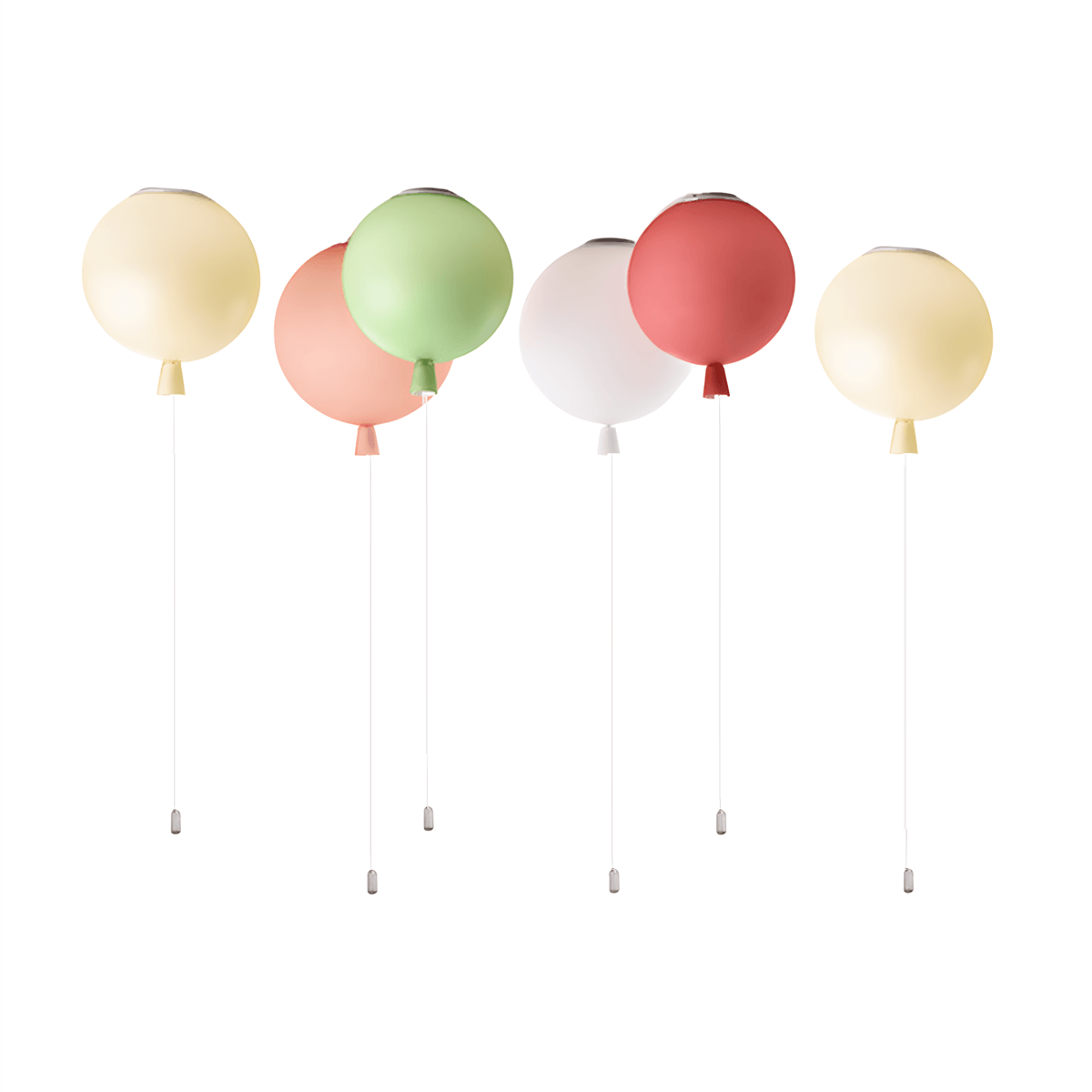 Luminária Pendente Moderna Minimalista Infantil Baloon - Fosco / Amarelo / Ø20cm