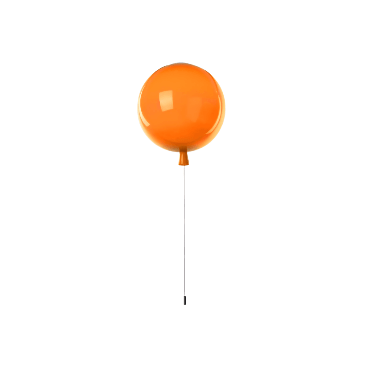 Luminária Pendente Moderna Minimalista Infantil Baloon - Fosco / Laranja / Ø20cm